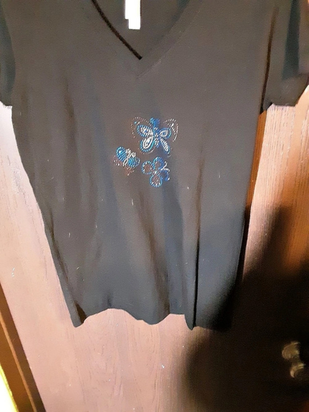 Black Short Sleeve Top